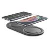 B Cellularline Wireless Fast Charger Dual Wireless Charging Station with 2 x 10W, Qi compatible, black
