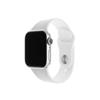 FIXED Silicon Strap Set für Apple Watch 42/44/45 mm, weiß