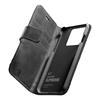 Cellularline Supreme book-type premium leather case for Apple iPhone 13 Mini, black
