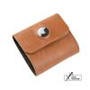 Kožená peňaženka FIXED Classic Wallet for AirTag z pravej hovädzej kože, hnedá