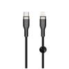 FIXED Braided Cable USB-C/Lightning, 0,5m, black
