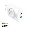 FIXED Power Socket Travel Charger, 33W, white