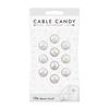 Kabelový organizér Cable Candy Small Beans, 10 ks, bílý