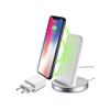 Solluent charging stand Cellularline Wireless Fast Charger Stand + Fast Charge adapter 10W, Qi standard, white