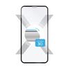 krotektives gehärtetes Glas FIXED 3D Full-Cover für Apple iPhone XR/11, mit Vollbildkleber, schwarz