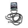Transparente Rückseite Cellularline Neck-Case mit schwarzem Kordelzug für Apple iPhone 11 Pro