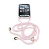 Transparente Rückseite Cellularline Neck-Case mit rosa Kordelzug für Apple iPhone 11 Pro