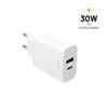 FIXED USB-C/USB Travel Charger 30W, white