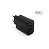 FIXED Dual USB Travel Charger 15W, black