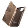 Premium Cellularine Supreme Leather Book Case for Apple iPhone 12, Brown