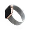 FIXED Nylon Strap for Apple Watch 42/44/45mm, white-gray