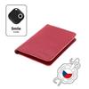 Kožená peňaženka FIXED Smile Passport so smart trackerom FIXED Smile PRO, veľkosť cestovného pasu, červená
