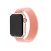 Elastický nylonový řemínek FIXED Nylon Strap pro Apple Watch 42/44/45mm, velikost S, růžový
