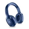 Bluetooth sluchátka MUSIC SOUND s hlavovým mostem a mikrofonem, modrá