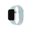FIXED Silicone Strap Set for Apple Watch 42/44/45 mm, light turquoise