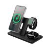 FIXED MagPowerstation 3-in-1 wireless charging stand with MagSafe attachment support, 15W%2B15W%2B5W, black, unpacked