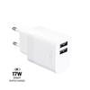 FIXED Dual USB Travel Charger 17W, white