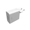 FIXED Dual USB-C Mains Charger, PD support, 65W, white