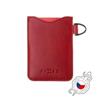 Leather case for FIXED Cards, red