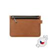 Leather wallet FIXED Coins, brown