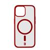 Zadný kryt Cellularline Pop Mag s podporou Magsafe pre Apple iPhone 15, číry/červený