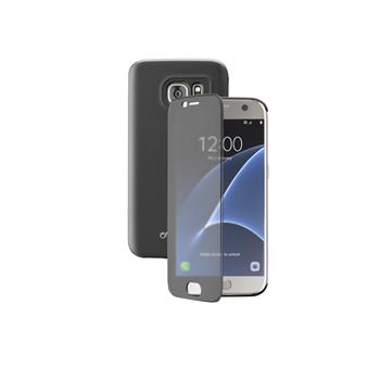 Cellularline TOUCH Bücherregal mit Touch-Frontcover für Samsung Galaxy S7, schwarz