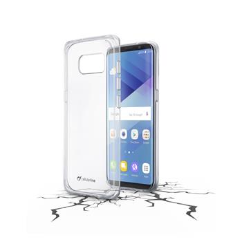 Back clear cover with protective frame Cellularline CLEAR DUO for Samsung Galaxy S8