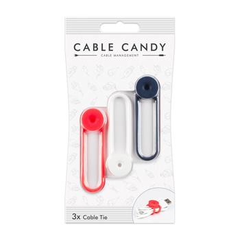 Cable Organizer Cable Candy Tie, 3 Stück, verschiedene Farben