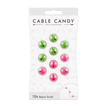 Cable Organizer Cable Candy Kleine Bohnen, 10 Stück, grün und pink