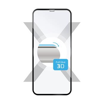Ochranné tvrdené sklo FIXED 3D Full-Cover pre Apple iPhone XS Max/11 Pro Max, s lepením cez celý displej, čierne