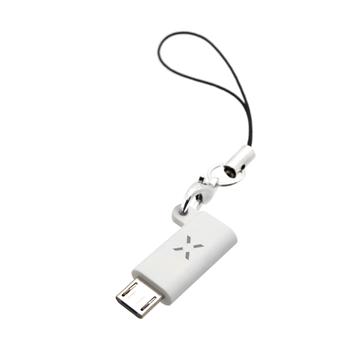 Redukcia FIXED Link z USB-C na microUSB, biela