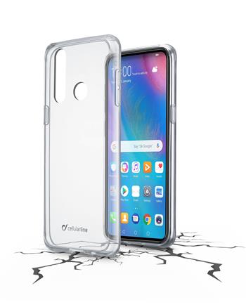 Back clear cover with protective frame Cellularline CLEAR DUO for Huawei P30 Lite