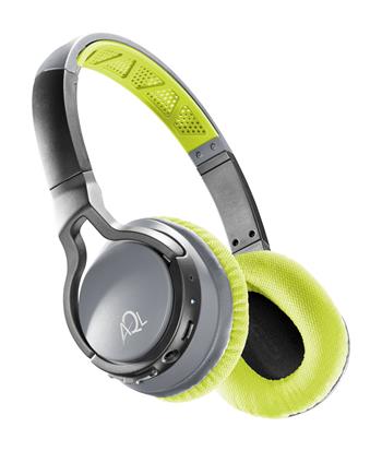 Sportovní bezdrátová sluchátka Cellularline CHALLENGE s odnímatelnými a pratelnými náušníky, AQL® certifikace, žlutá