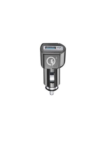 Autonabíjačka CellularLine Qualcomm® Quick Charge 3.0, 18W, s USB výstupom, čierna