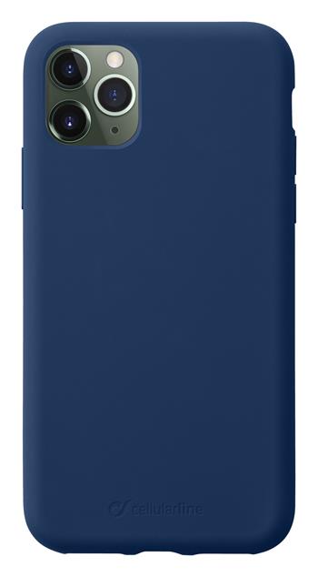 Protective silicone cover CellularLine SENSATION for Apple iPhone 11 Pro, blue