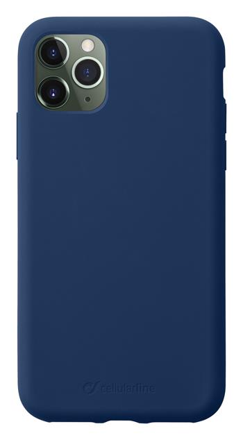 % 0Schützende Silikonhülle CellularLine SENSATION für Apple iPhone 11 Pro Max, blau