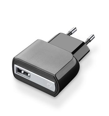 Síťová USB nabíjačka CellularLine, 10W/2A, čierna