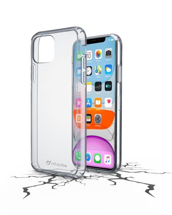 Back Clear Cover mit Cellularline Clear Duo Schutzrahmen für Apple iPhone 11