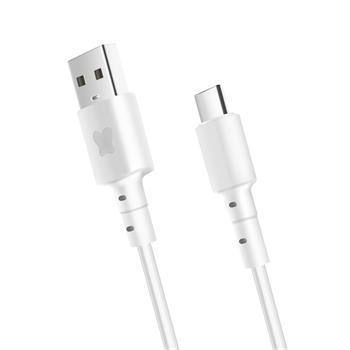 DBone data and charging cable with USB/USB-C connectors, 1 meter, white