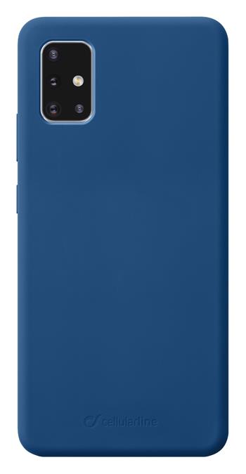 Protective silicone cover Cellularline Sensation for Samsung Galaxy A51, blue