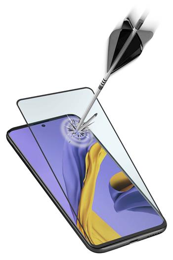 Ochranné tvrzené sklo pro celý displej Cellularline Capsule pro Samsung Galaxy A51, černé
