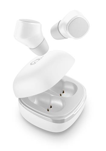 True Wireless Cellularline Evade headphones with rechargeable case, white