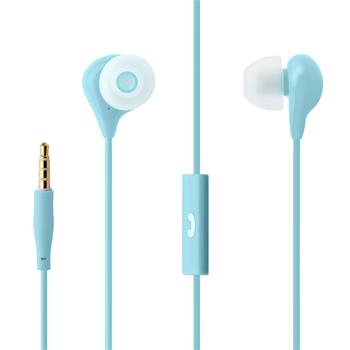 Voděodolná in-ear slúchadlá s mikrofónom FIXED EGG1, IPX3, modrá