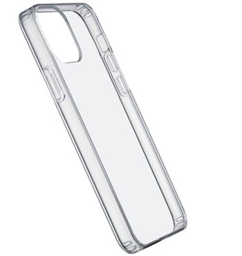 Back cover with protective frame Cellularline Clear Duo for iPhone 12, transparent