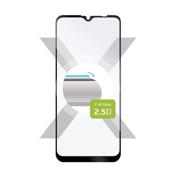 Ochranné tvrdené sklo FIXED Full-Cover pre Motorola Moto E7 Plus, lepenie cez celý displej, čierne