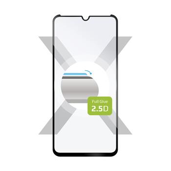 Ochranné tvrdené sklo FIXED Full-Cover pre Motorola Moto G8 Plus, lepenie cez celý displej, čierne