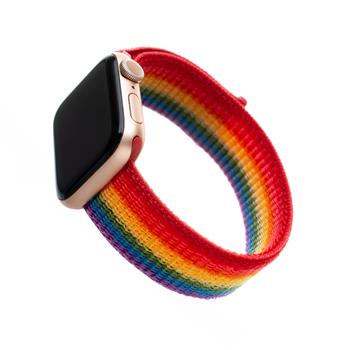 FIXED Nylon Strap for Apple Watch 38/40/41 mm, rainbow