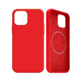 Zadní kryt FIXED MagFlow s podporou MagSafe pre Apple iPhone 12/12 Pro, červený