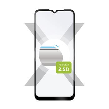 FIXED Full Cover 2,5D Tempered Glass for Motorola Moto G Play (2021), black