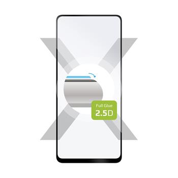 Ochranné tvrdené sklo FIXED Full-Cover pre Motorola Moto G Power (2021), lepenie cez celý displej, čierne